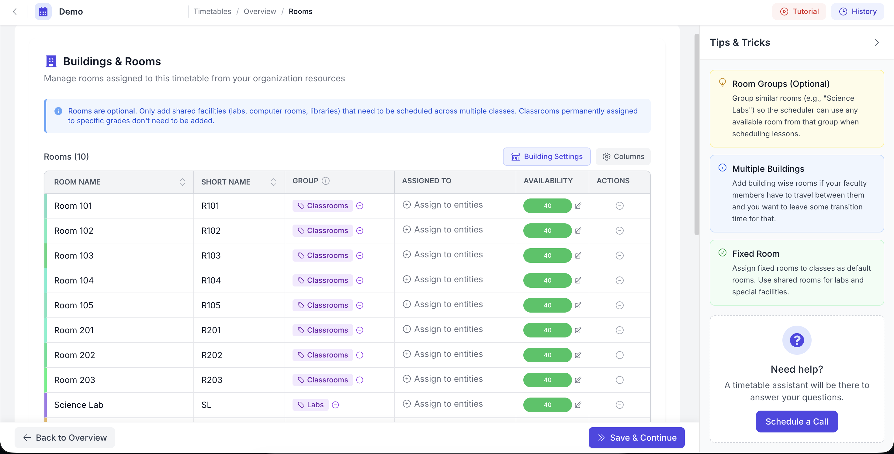 Room Management (Optional)